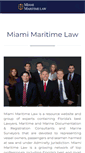 Mobile Screenshot of miamimaritimelaw.com