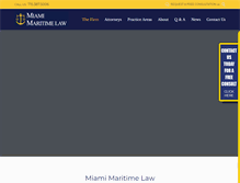 Tablet Screenshot of miamimaritimelaw.com